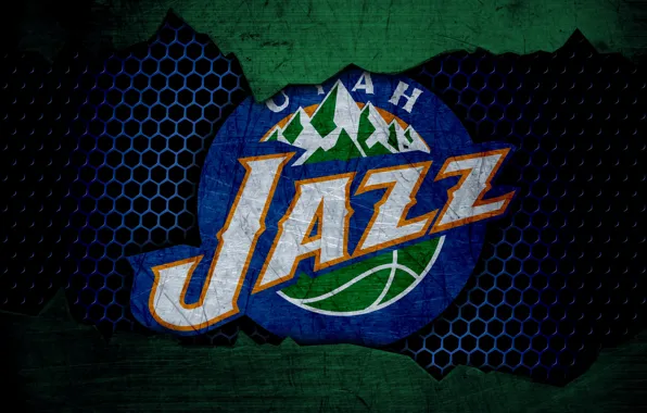 Wallpaper, sport, logo, basketball, NBA, Utah Jazz