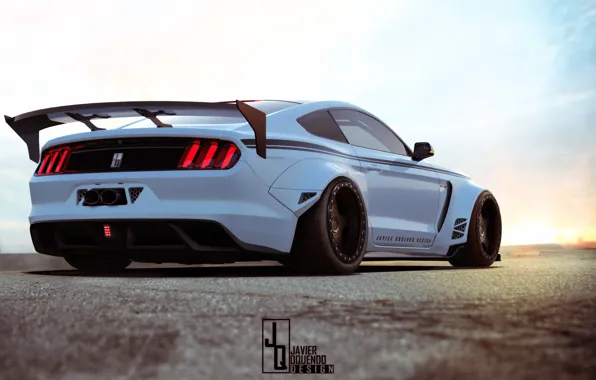 Купе, Muscle car, Shelby GT350R, Javier Oquendo, высокотехнологичный вариант Ford Mustang