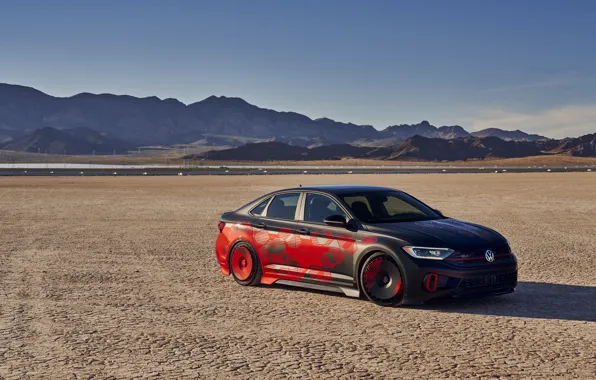 Volkswagen, Black, Mountain, Road, SEMA, Desert, 2022, SEMA 2022