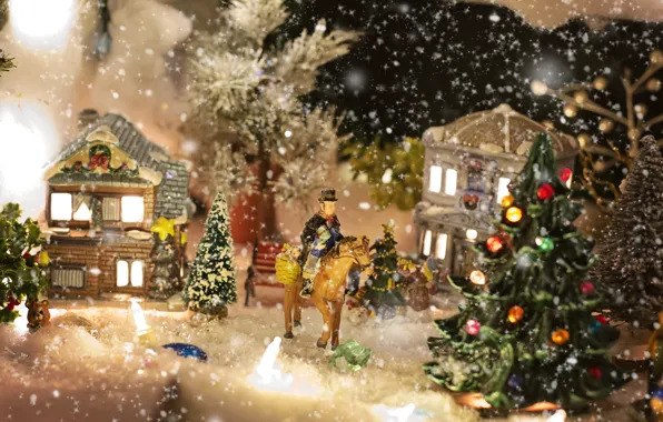 Снег, Пейзаж, Landscape, Snow, Christmas Tree, Holiday Christmas, Праздник Рождества, Рождественская Елка