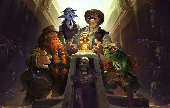 Картинка World of Warcraft, fantasy art, Hearthstone, Heroes of Warcraft, PC gaming, reno jackson, sir finlei …