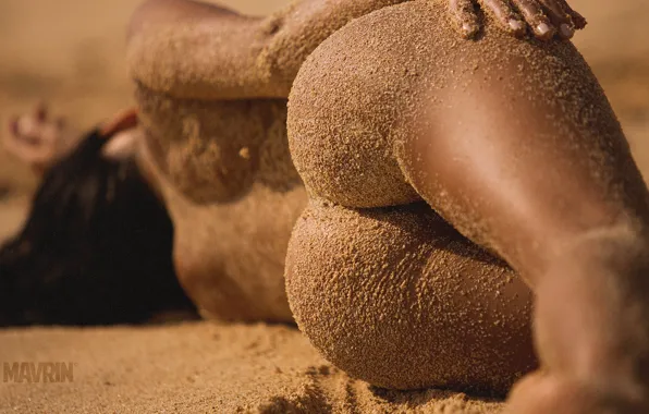 Ass, Sexy, Model, Body, Beauty, Sand, Erotic, Hair