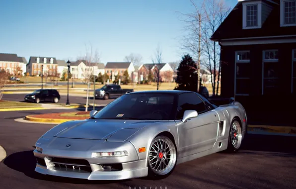 Дом, серебряный, honda, nsx, Acura, Honda NSX