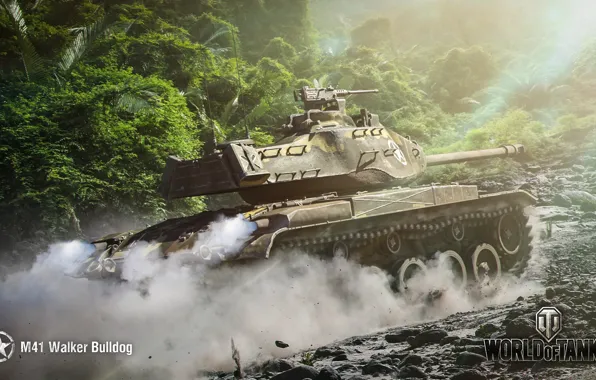 Картинка WoT, Мир танков, World of Tanks, Wargaming, M41 Walker Bulldog, американский танк