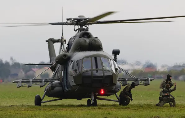Картинка вертолет, посадка, Mil Mi-171S