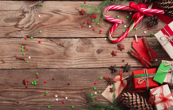 Новый Год, Рождество, подарки, Christmas, wood, Merry Christmas, Xmas, gift