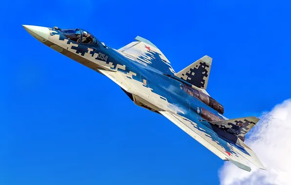 Многоцелевой истребитель, ВКС России, истребитель пятого поколения, Су-57, Su-57