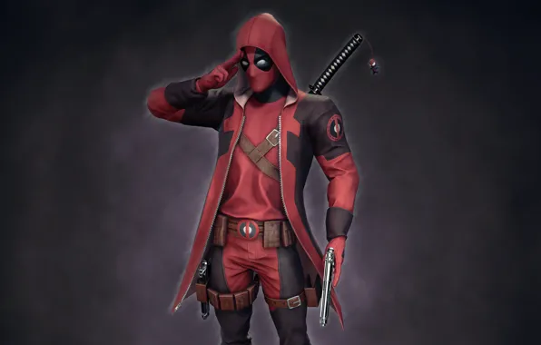 Оружие, арт, art, Deadpool, Дэдпул