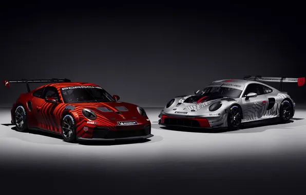 Картинка car, Porsche, Porsche 911, race cars, German cars, sports car, frontal view, spotlights