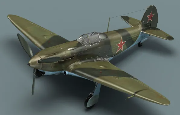 Картинка кабина, самолёт, Советский истребитель, як-3