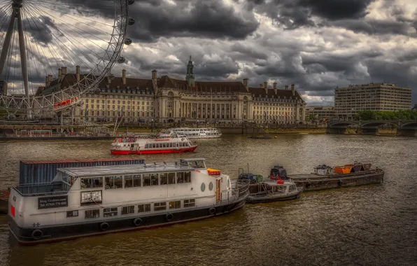 Картинка England, River Thames, Lambeth, Waterloo