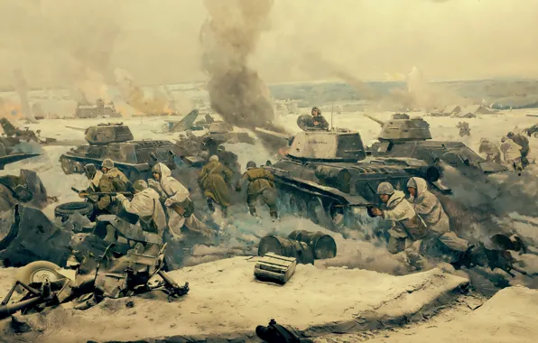 Картинка Музей, Панорама, фрагмент, город-герой Волгоград, «Сталинградская битва»