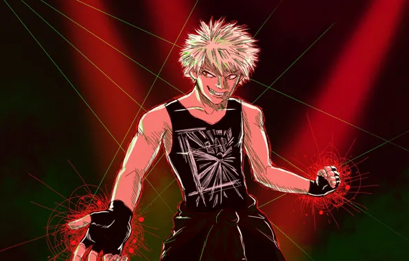 Улыбка, парень, My Hero Academia, Boku No Hero Academia, Моя Геройская Академия, Бакуго Катсуки