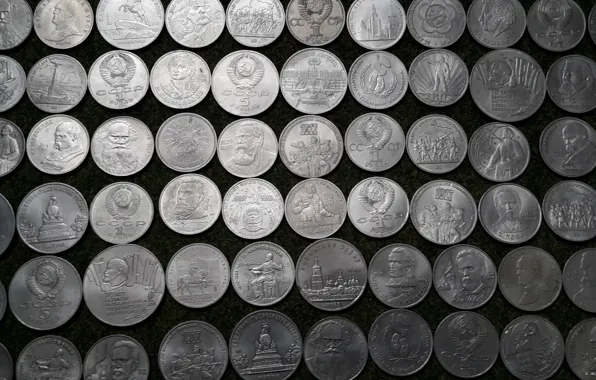 СССР, рубли, Советские юбилейные монеты, старые монеты