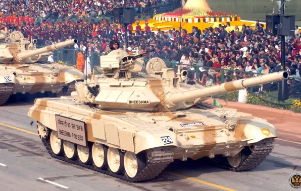 Картинка Танк, Т-90, ВС Индии