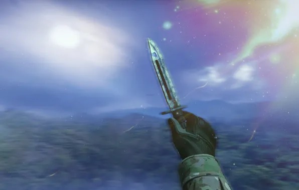 CSGO, KNIFE, STAINED, BAYONET, KNIVE