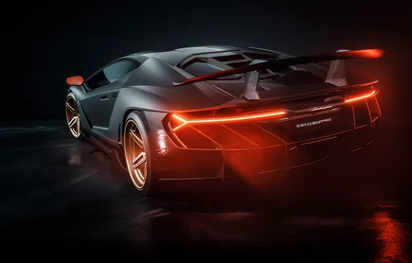 Рендеринг, фары, Lamborghini, суперкар, Centenario