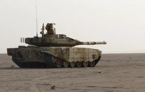 Картинка песок, танк, Т-90 МС, УВЗ, оружие России