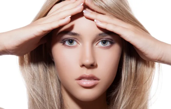 Картинка model, look, blonde, hands