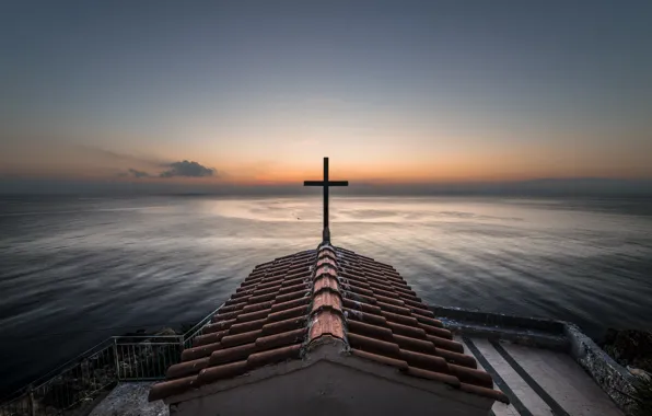 Italy, Palermo, L'alba da Capo Zafferano