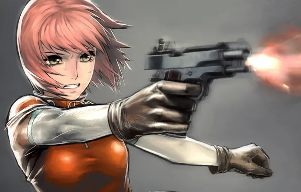 Девушка, оружие, аниме, Mikasa Ackerman, Атака Титанов, Микаса Аккерман