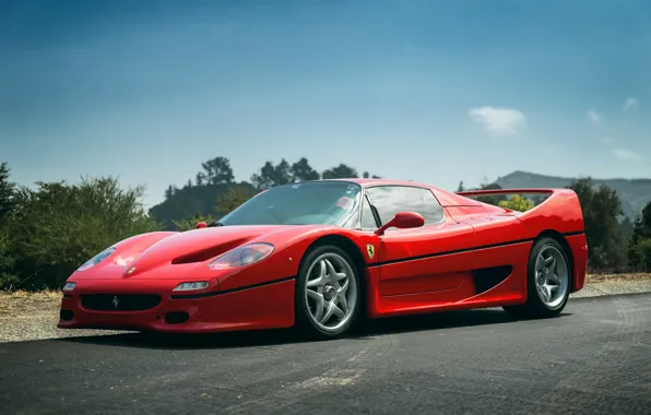 Картинка Ferrari, Red, F50