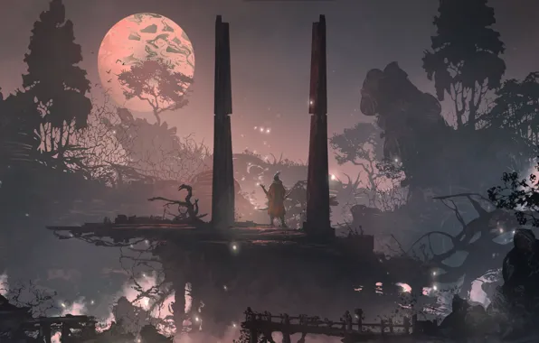 Самурай, Games, Art, Samurai, Games Art, Sekiro, Sekiro: Shadows Die Twice