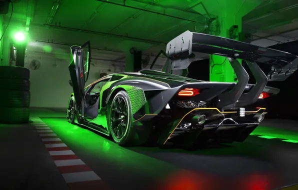 Гараж, Lamborghini, V12, гиперкар, Essenza, SCV12, Lamborghini Essenza
