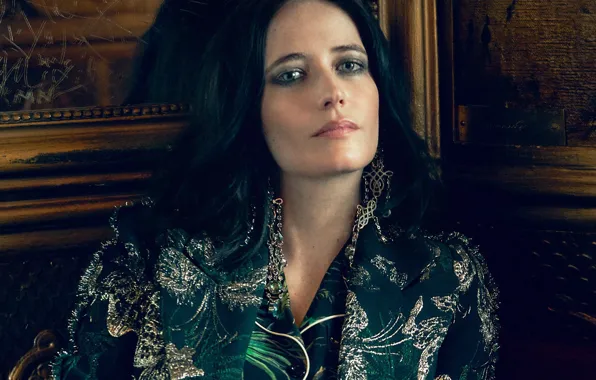 Взгляд, актриса, брюнетка, красивая, Ева Грин, Eva Green