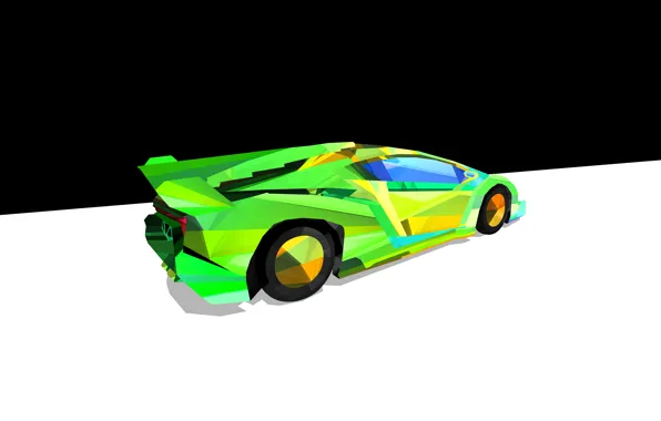 Абстракция, минимализм, Lamborghini