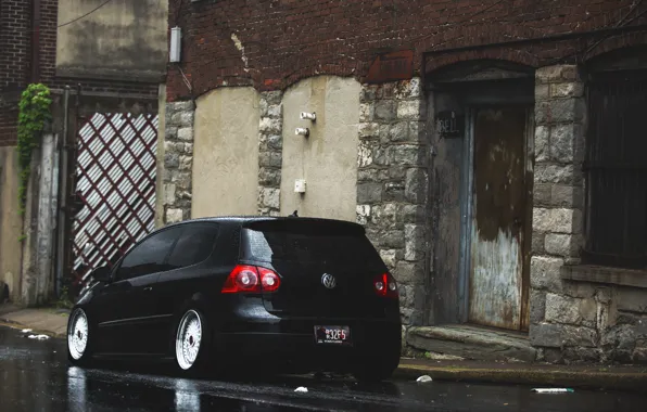 Черный, volkswagen, black, гольф, golf, фольксваген, MK5