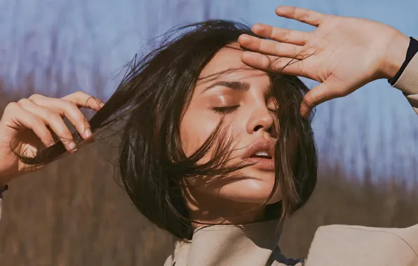 Девушка, лицо, фото, волосы, брюнетка, Eiza Gonzalez