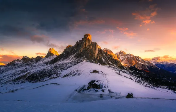 Картинка горы, Италия, перевал Гиау