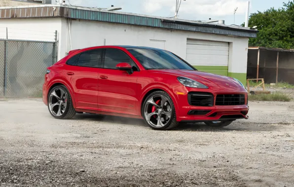 Porsche, Red, Cayenne Coupe