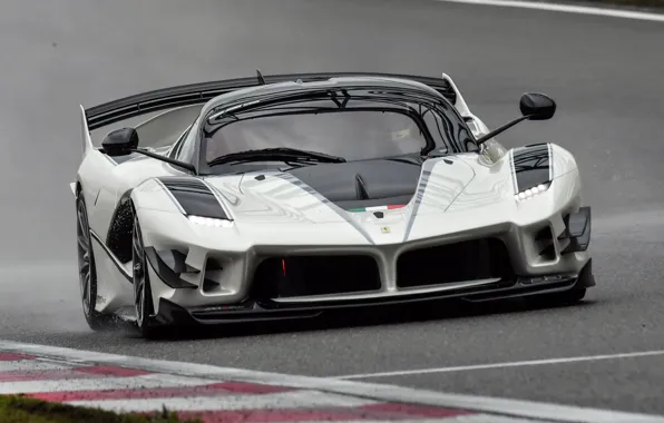 Картинка Ferrari, white, FXX, Ferrari FXX-K Evo