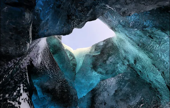 Лёд, Исландия, frozen, Iceland, glacier