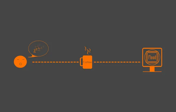 Картинка кофе, минимализм, утро, флуд