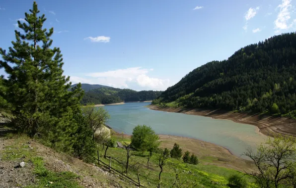 Озеро, Пейзаж, Сербия, Zaovine