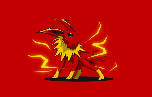 Красный, фон, Покемон, Pokemon