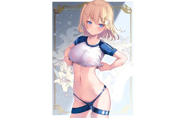 Kawaii, sexy, boobs, anime, short hair, pretty, blonde, cute