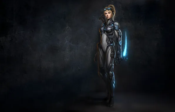 Картинка девушка, воин, призрак, StarCraft: Ghost