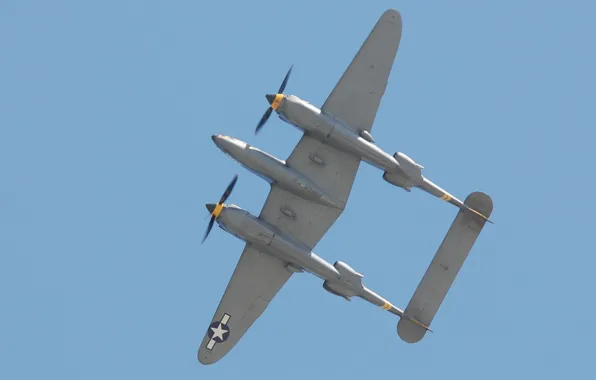 Airplane, aviation, Lockheed P-38 Lightning