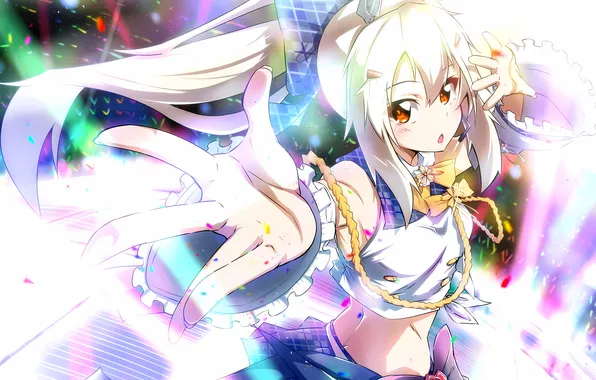 Girl, blouse, party, long hair, anime, Ayanami, beautiful, ponytail