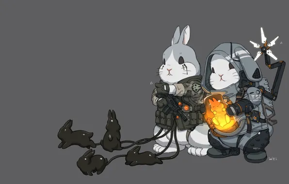 Art, Death Stranding, Bunnies, Comic Art, Ren Wei Pan, Comic art, Baby bunny!