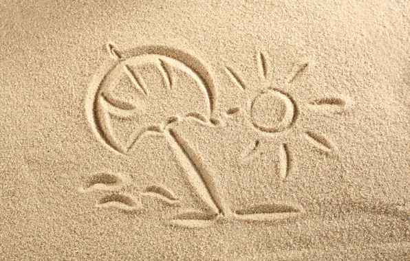 Песок, рисунок, texture, sand, drawing