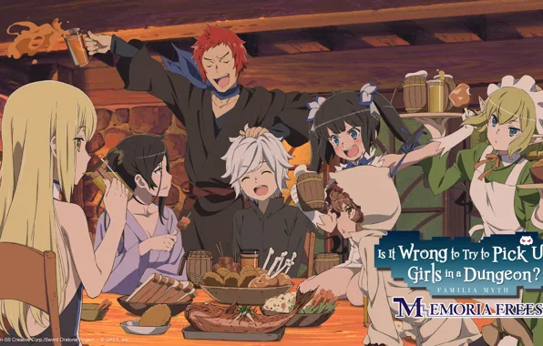 Персонажи, таверна, Danmachi