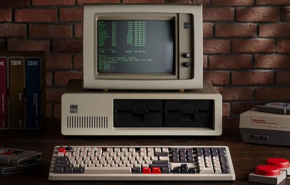 Картинка Nintendo, Nintendo Entertainment System, mechanical keyboard, retro computers, 8BitDo, keycap, switches, IBM