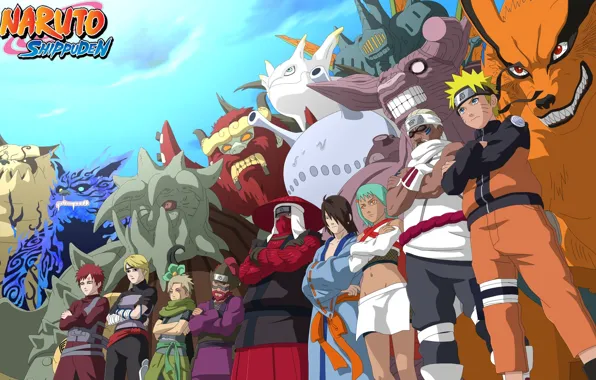 Картинка Naruto Shippuden, Naruto, jinchuuriki, asian, shinobi, Han, Son Goku, Yugito Nii