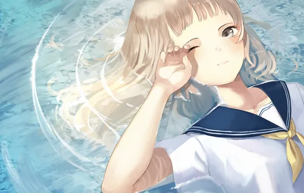 Вода, Круги, Девочка