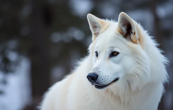 Nature, snow, predator, face, animal, wolf, wolves, wildlife
